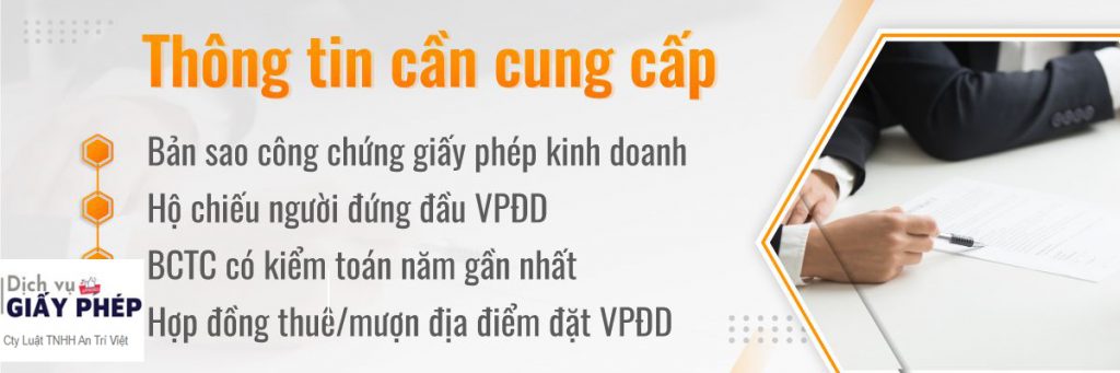 Điều kiện cấp phép giấy phép mở VPĐD tại nước ngoài